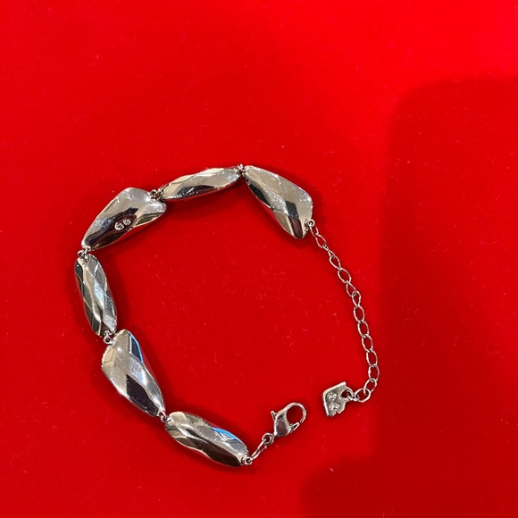 Swarovski Swan Signed Allegory Bracelet Blue & Purple Crystals - Picture 3 of 4